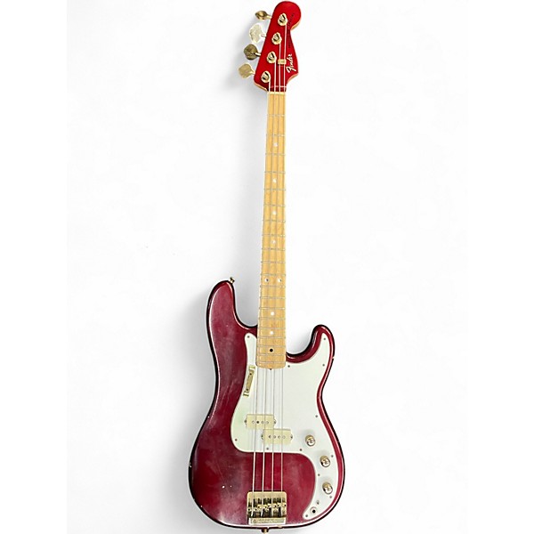 Vintage 1980s Fender Special P-Bass Red Electric Bass Guitar