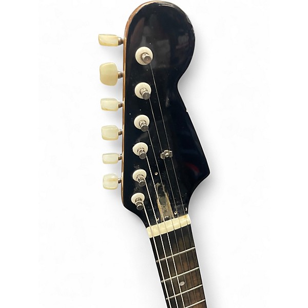 Vintage 1960s Teisco 559-1405 Vintage Sunburst Solid Body Electric Guitar