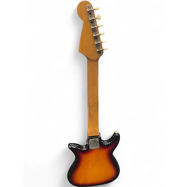 Vintage 1960s Teisco 559-1405 Vintage Sunburst Solid Body Electric Guitar