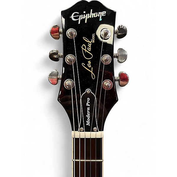 Used Epiphone LES PAUL MODERN PRO BLACK Solid Body Electric Guitar
