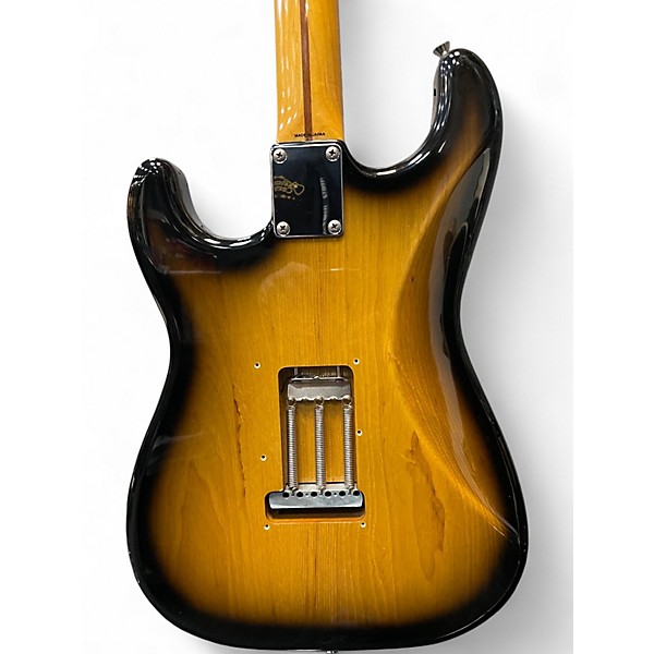 Used Fender JV 1954 STRATOCASTER 2 Tone Sunburst Solid Body Electric Guitar