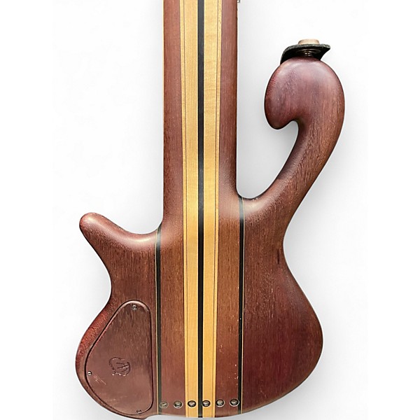 Used May Custom Basses DCS6 Natural Electric Bass Guitar