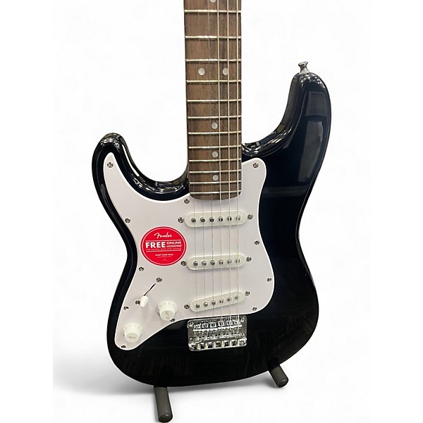Used Squier Mini Affinity Stratocaster Left Handed Black Electric Guitar