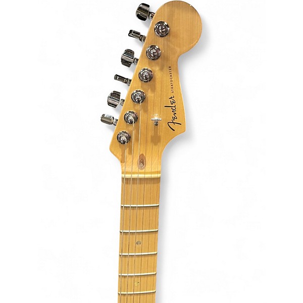 Used Fender American Deluxe Stratocaster Vintage White Solid Body Electric Guitar