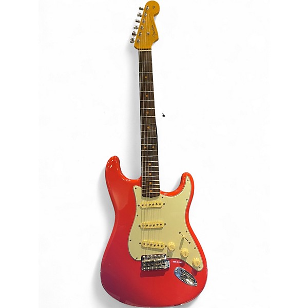 Used Fender american vintage II 1961 stratocaster Fiesta Red Solid Body Electric Guitar