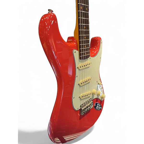 Used Fender american vintage II 1961 stratocaster Fiesta Red Solid Body Electric Guitar