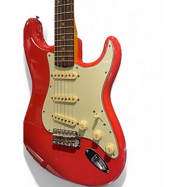 Used Fender american vintage II 1961 stratocaster Fiesta Red Solid Body Electric Guitar