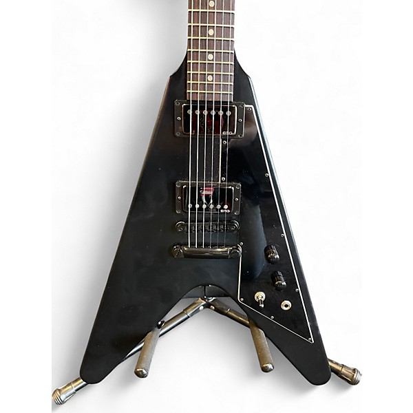 Used Gibson Flying V B-2 Satin Black Solid Body Electric Guitar