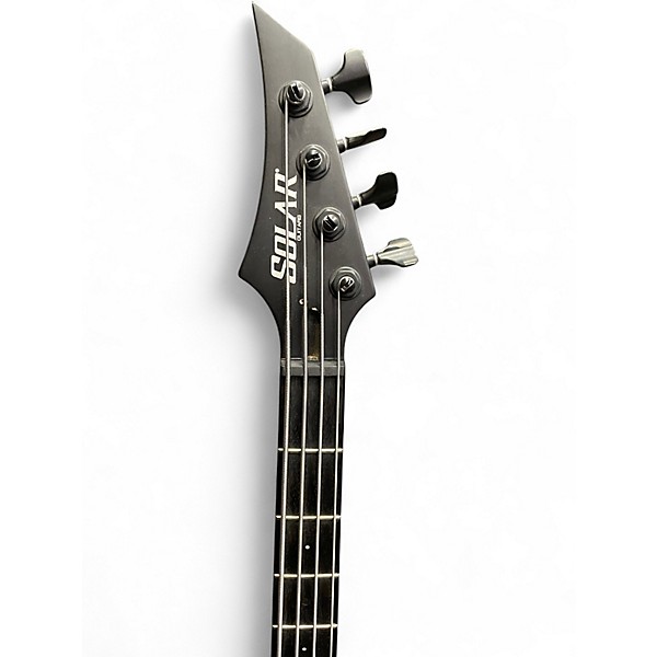 Used Solar Guitars AB2.4C Flat Black Electric Bass Guitar