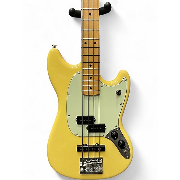 Used 2024 Fender Limited Edition Mustang Player Bass Buttercream Electric Bass Guitar