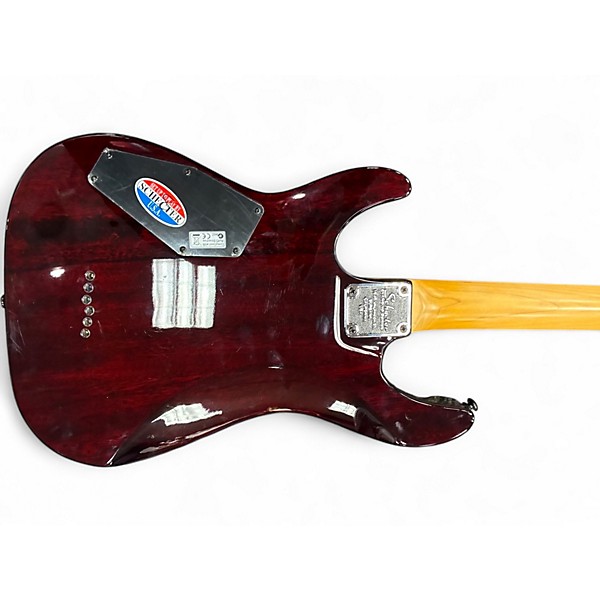 Used Schecter Guitar Research Damien Special Candy Apple Red Solid Body Electric Guitar