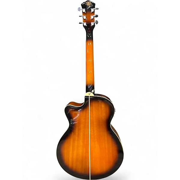 Used Washburn EA15ATB 2 Color Sunburst Acoustic Electric Guitar