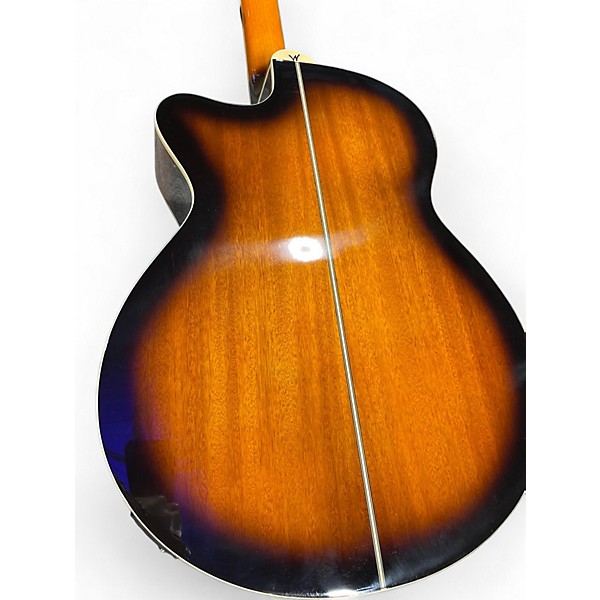 Used Washburn EA15ATB 2 Color Sunburst Acoustic Electric Guitar
