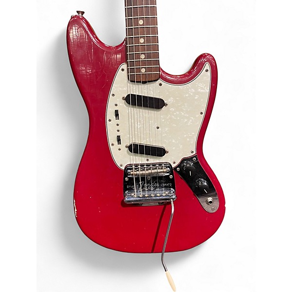Vintage 1966 Fender 1966 MUSTANG Dakota Red Solid Body Electric Guitar