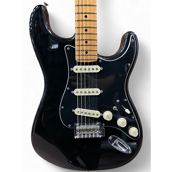 Used Fender UPGRADED PLAYER II STRATOCASTER Black Solid Body Electric Guitar