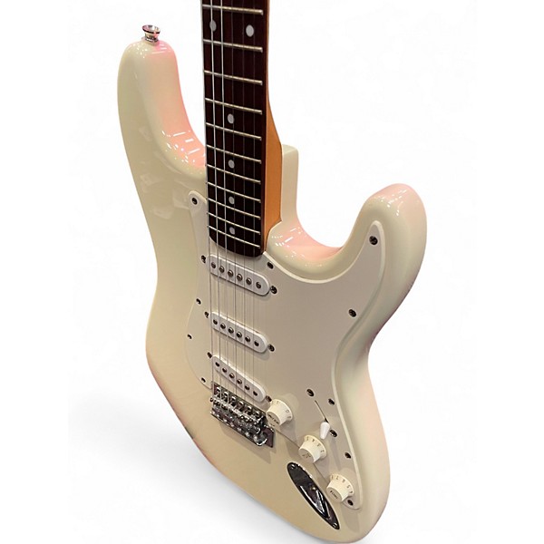 Used Squier Affinity Stratocaster WHITE Solid Body Electric Guitar