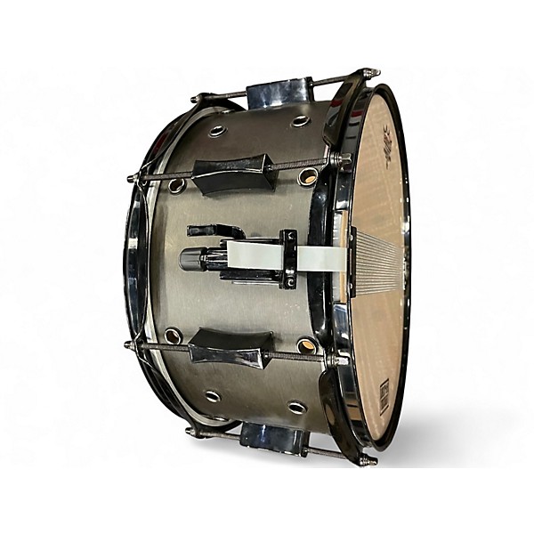 Used Pork Pie 7X13 Little Squealer Snare Flat Black Drum