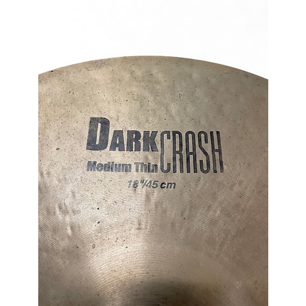 Used Zildjian 18in K Custom Dark Crash Cymbal