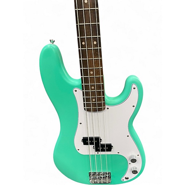 Used Squier Precision Bass Seafoam Green Electric Bass Guitar