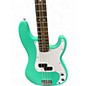 Used Squier Precision Bass Seafoam Green Electric Bass Guitar