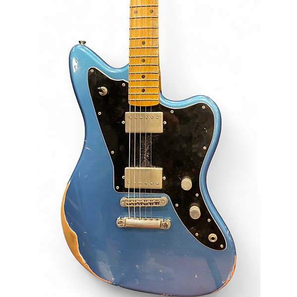 Used Fano Guitars Alt De Facto SP6 Heavy Distress Lake Placid Blue Solid Body Electric Guitar