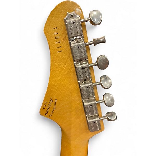 Used Fano Guitars Alt De Facto SP6 Heavy Distress Lake Placid Blue Solid Body Electric Guitar
