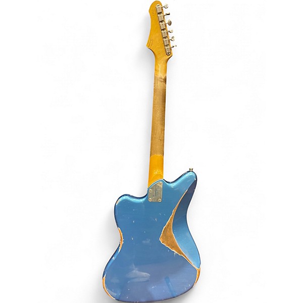 Used Fano Guitars Alt De Facto SP6 Heavy Distress Lake Placid Blue Solid Body Electric Guitar