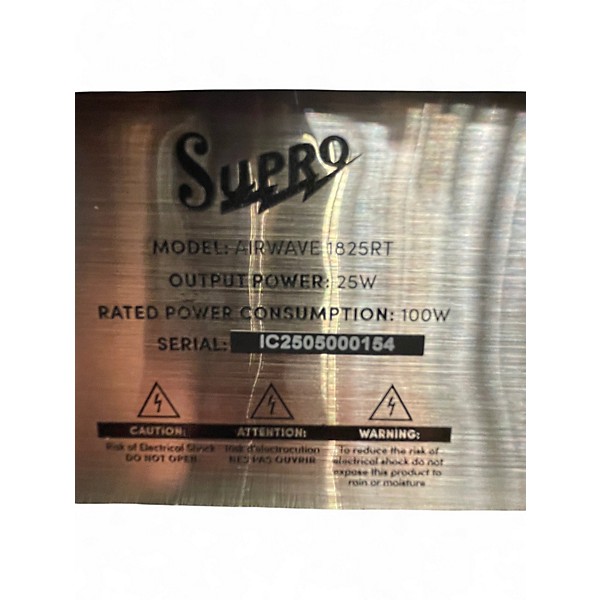 Used Supro 1825 AIRWAVE 25 WATT 1X12 Tube Guitar Combo Amp
