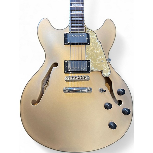 Used D'Angelico Premier Series DC Cream Hollow Body Electric Guitar