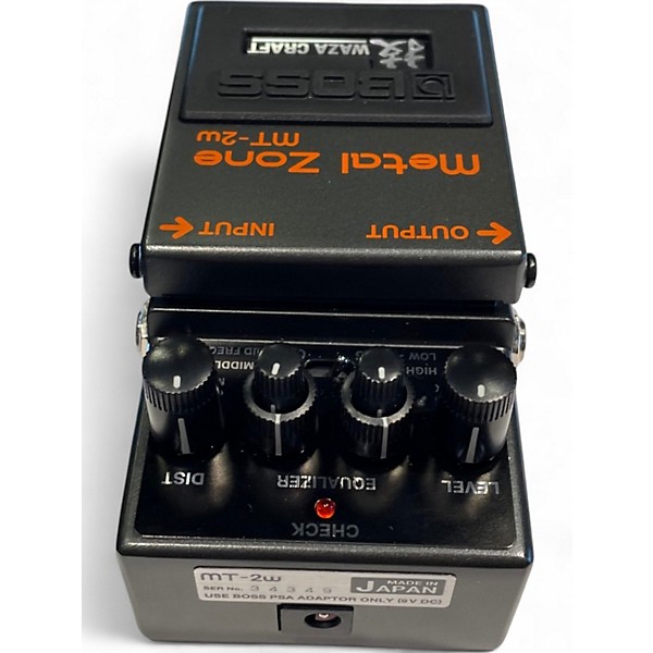 Used BOSS MT2W Metal Zone Waza Craft Effect Pedal