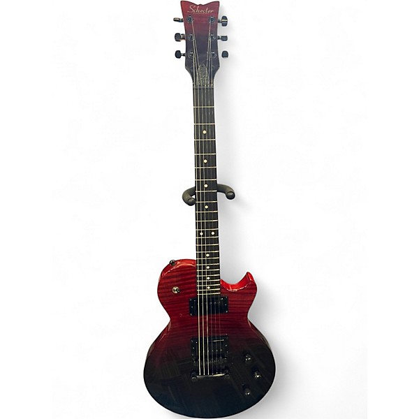 Used Schecter Guitar Research Solo II Blood Burst Solid Body Electric Guitar