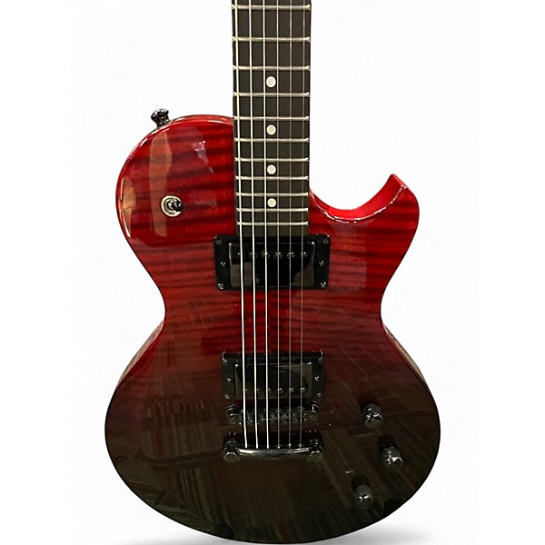 Used Schecter Guitar Research Solo II Blood Burst Solid Body Electric Guitar