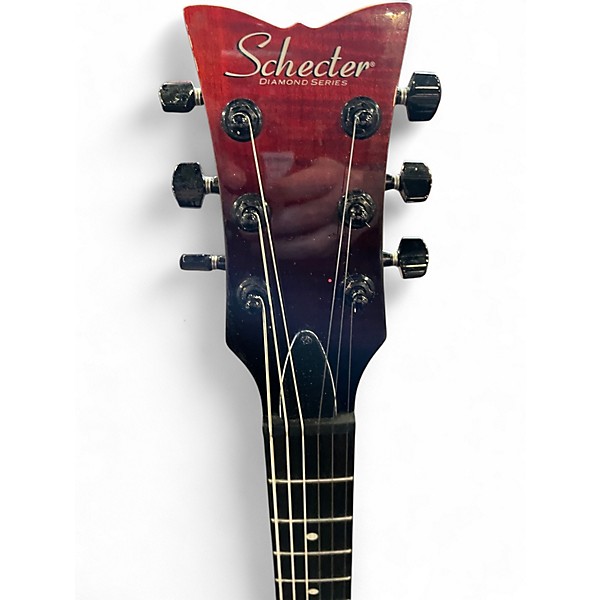 Used Schecter Guitar Research Solo II Blood Burst Solid Body Electric Guitar