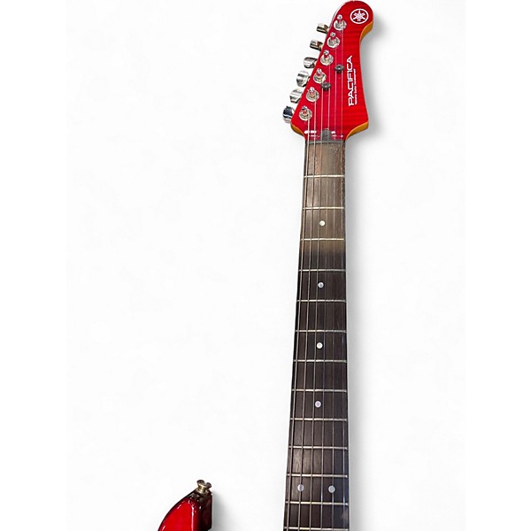 Used Yamaha PAC612VIIFMX Pacifica HSS with Duncan Pickups Red Solid Body Electric Guitar