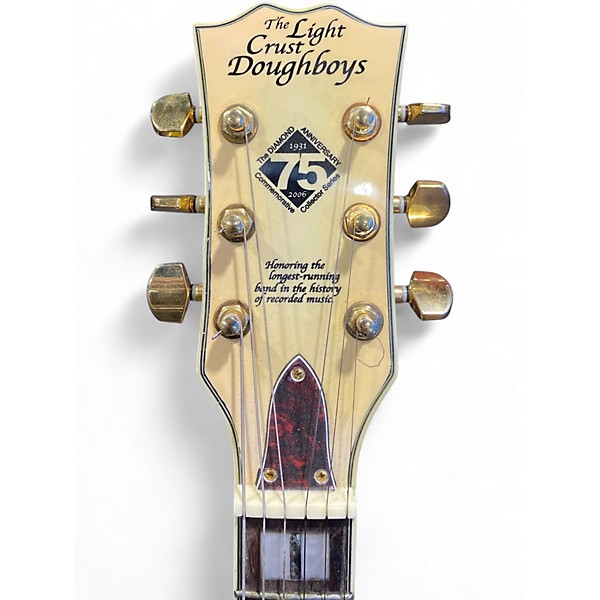 Used The Light Crust Doughboys The Diamond 75th Anniversary Commemorative Vintage White Hollow Body Electric Guitar