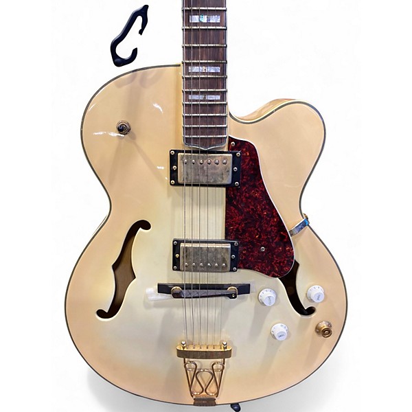 Used The Light Crust Doughboys The Diamond 75th Anniversary Commemorative Vintage White Hollow Body Electric Guitar