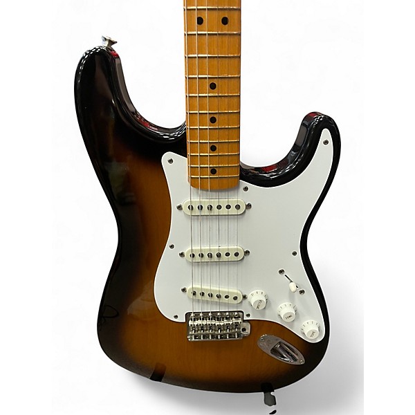 Vintage 1988 Fender AMERICAN VINTAGE 57 STRATOCASTER 2 Color Sunburst Solid Body Electric Guitar