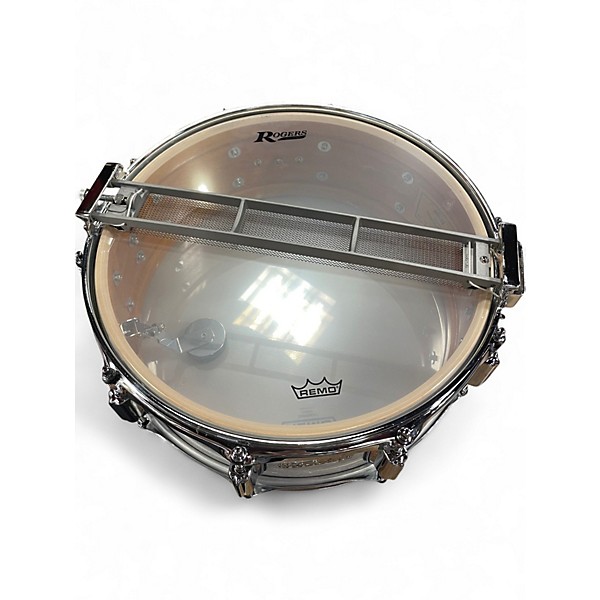 Used Rogers 14X5 Dyna-sonic White Marine Pearl Drum
