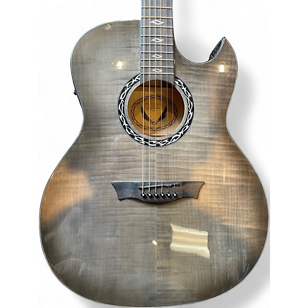 Used Dean EXULTRA FM CHB Charcoal Acoustic Electric Guitar