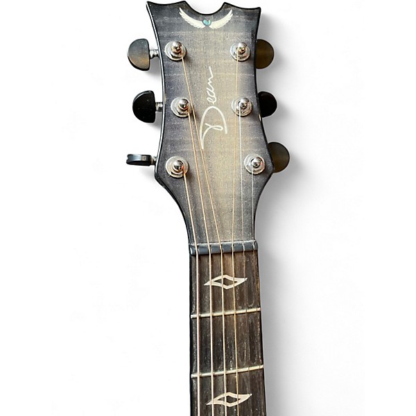 Used Dean EXULTRA FM CHB Charcoal Acoustic Electric Guitar