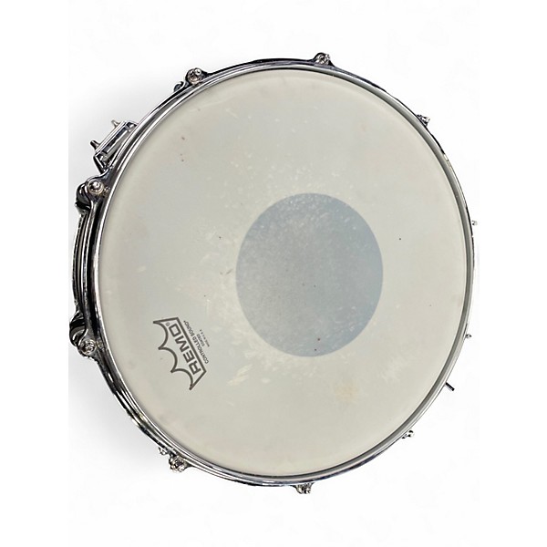 Used Yamaha 14in RAS1465 RECORDING CUSTOM SNARE Metallic Silver Drum