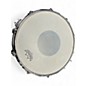 Used Yamaha 14in RAS1465 RECORDING CUSTOM SNARE Metallic Silver Drum