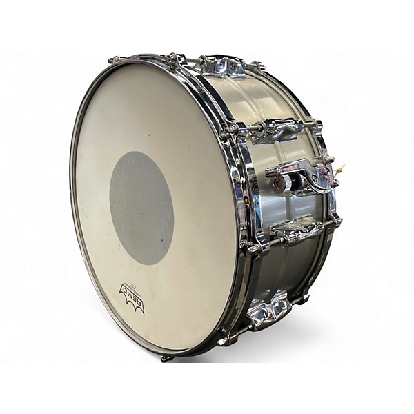 Used Yamaha 14in RAS1465 RECORDING CUSTOM SNARE Metallic Silver Drum