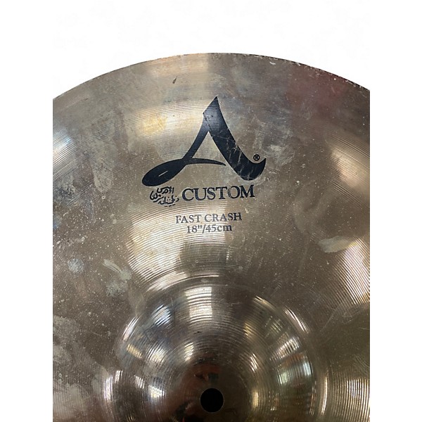 Used Zildjian 18in A Custom Fast Crash Cymbal