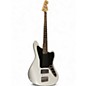 Used Squier Vintage Modified Jaguar Bass Silver Electric Bass Guitar thumbnail