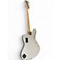 Used Squier Vintage Modified Jaguar Bass Silver Electric Bass Guitar