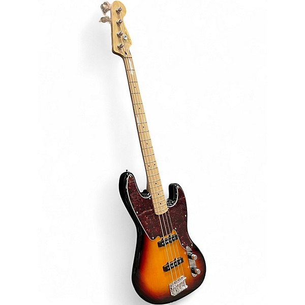 Used Squier Paranormal Jazz Bass 54 3 Tone Sunburst Electric Bass Guitar
