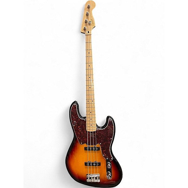Used Squier Paranormal Jazz Bass 54 3 Tone Sunburst Electric Bass Guitar