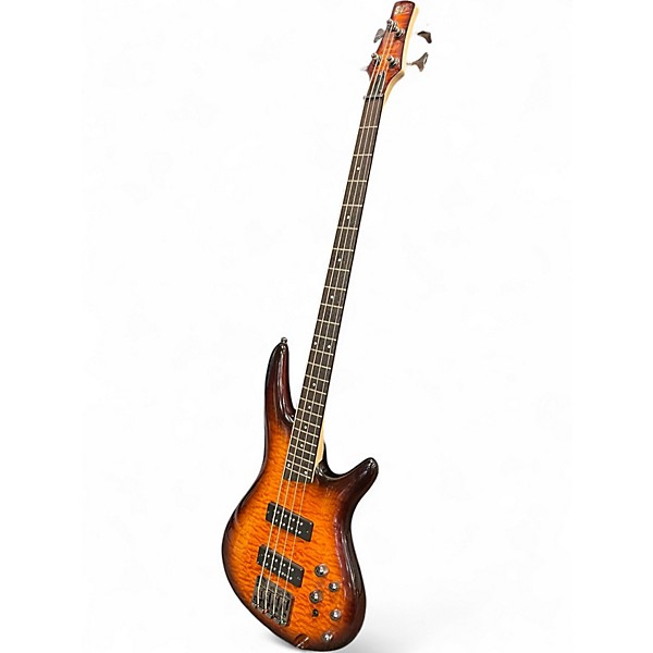 Used Ibanez SR4000E Quilt Maple Electric Bass Guitar