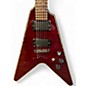 Used Schecter Guitar Research Hellraiser v-1 red quilt Solid Body Electric Guitar